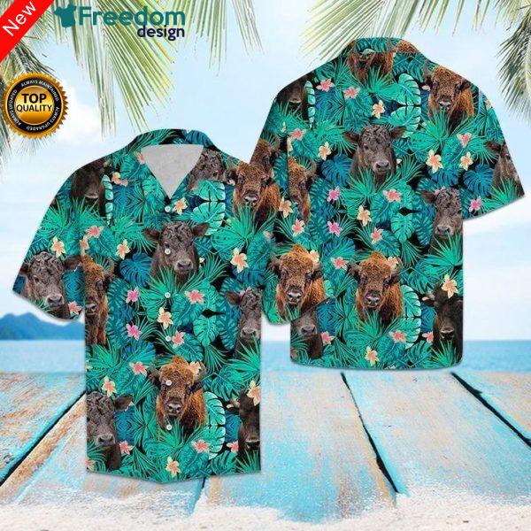 Bison Tropical Hawaii Shirt Unisex Ha38790