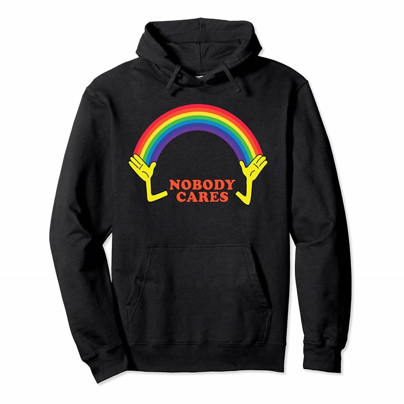 Aesthetic Nobody Really Cares Rainbow Funny Imagination Pullover Hoodie, T-Shirt, Sweatshirt, Tank Top, Racerback, Dolman