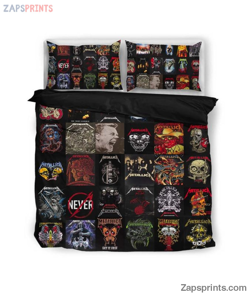 Metallica One Of A Kind 3D Bedding Duvet Cover Sets – Rock Band Merch