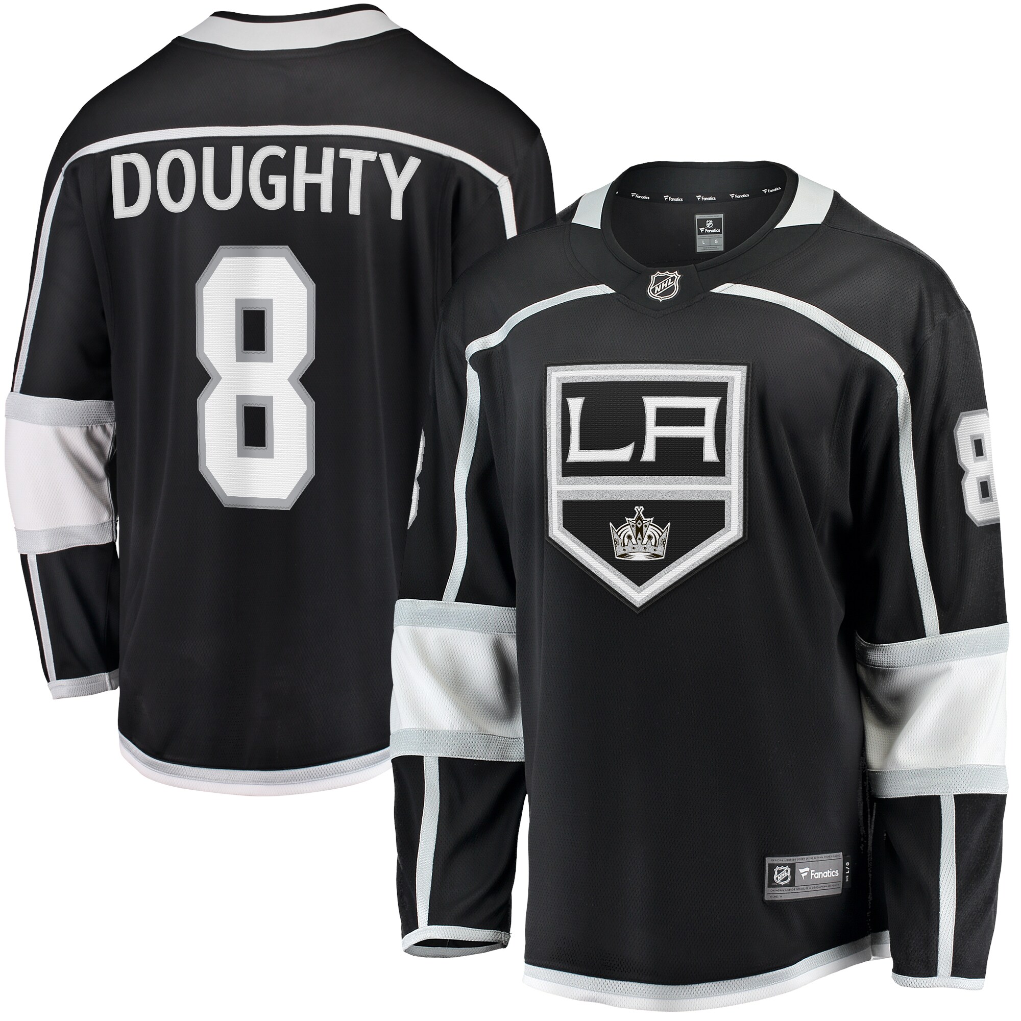 Drew Doughty Los Angeles Kings Branded Home Breakaway Jersey – Black