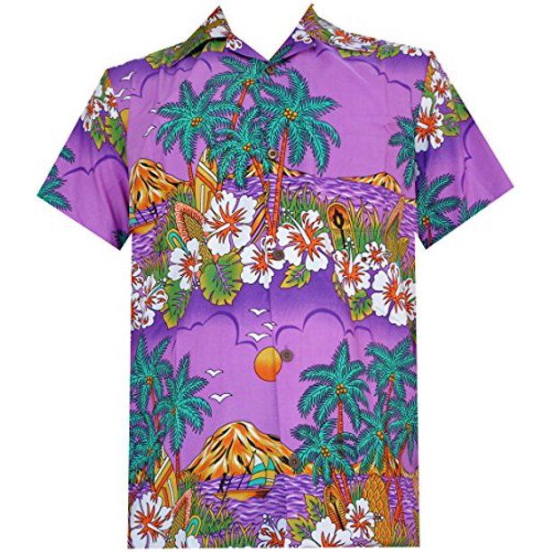 Floral Scenic Purple High Quality Hawaii Shirt Ha29542