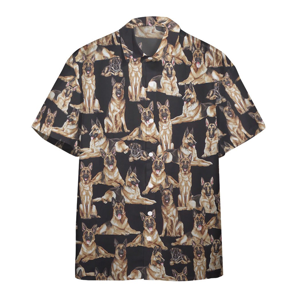 Gearhumans German Shepherd Dogs Custom Hawaiian Shirt Ha52275