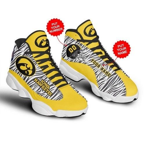 Iowa Hawkeyes Football Personalized Shoes Air JD13 Sneakers For Fan