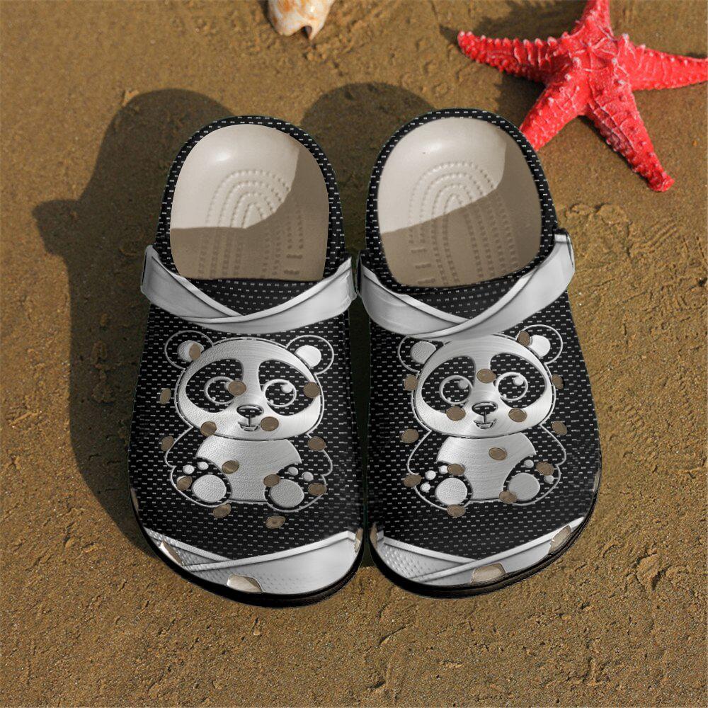 Panda Personalized Clog, Custom Name, Text, Color, Number Fashion Style For Women, Men, Kid, Print 3D I Love Panda 1