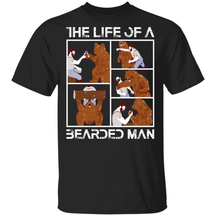 The Bearded Life Of Bearded Man T Shirt