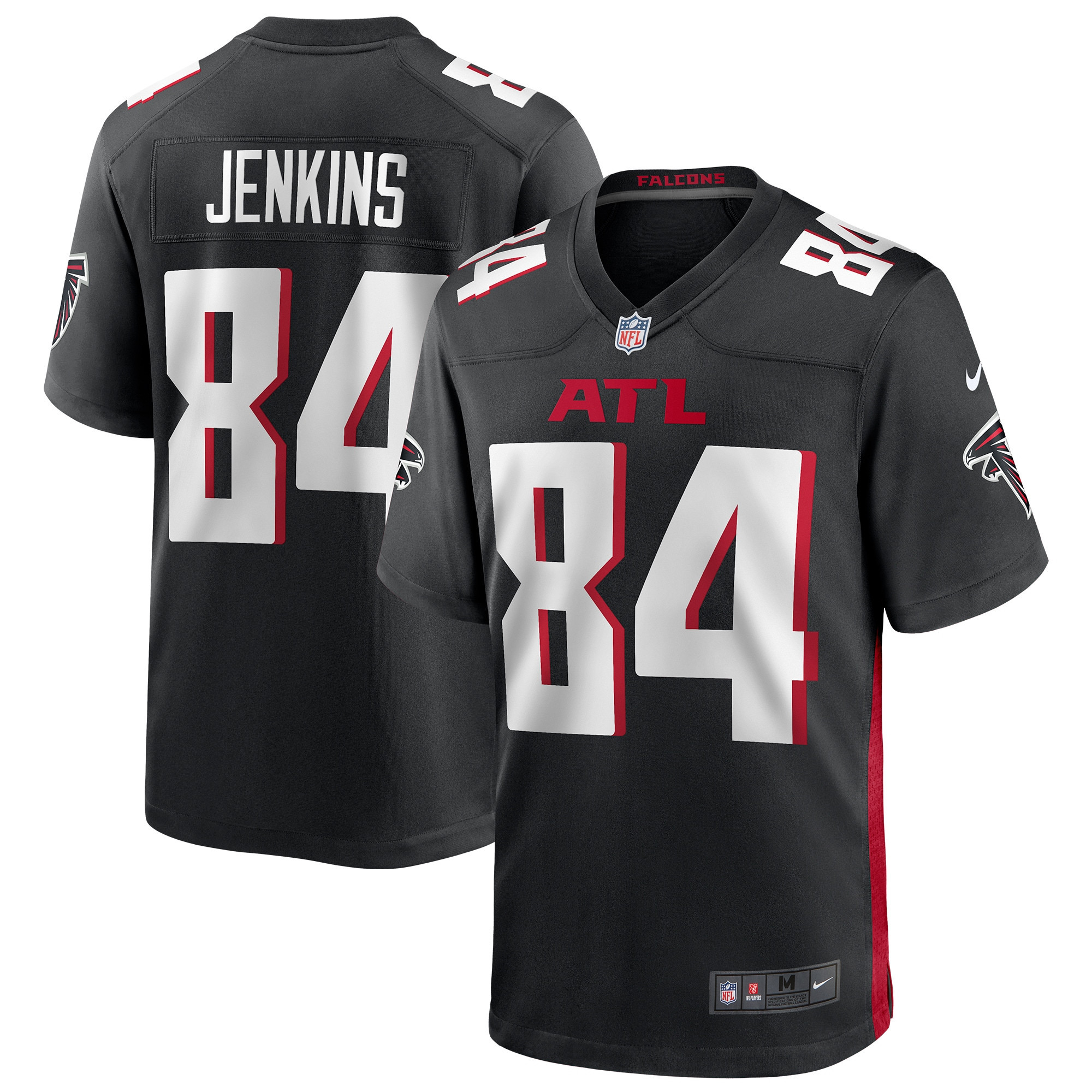 Alfred Jenkins Atlanta Falcons Game Retired Player Jersey – Black NFL