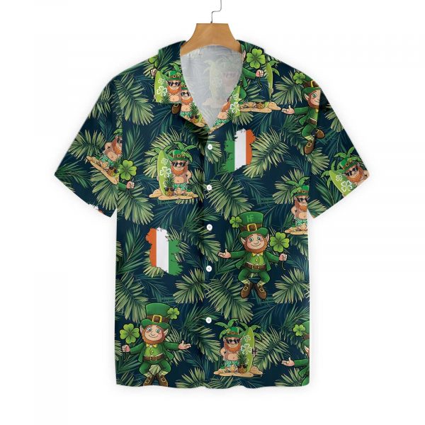 Irish People Proud Leprechaun Tropical Hawaiian Shirt St Patrick’S Day Clothes Ht