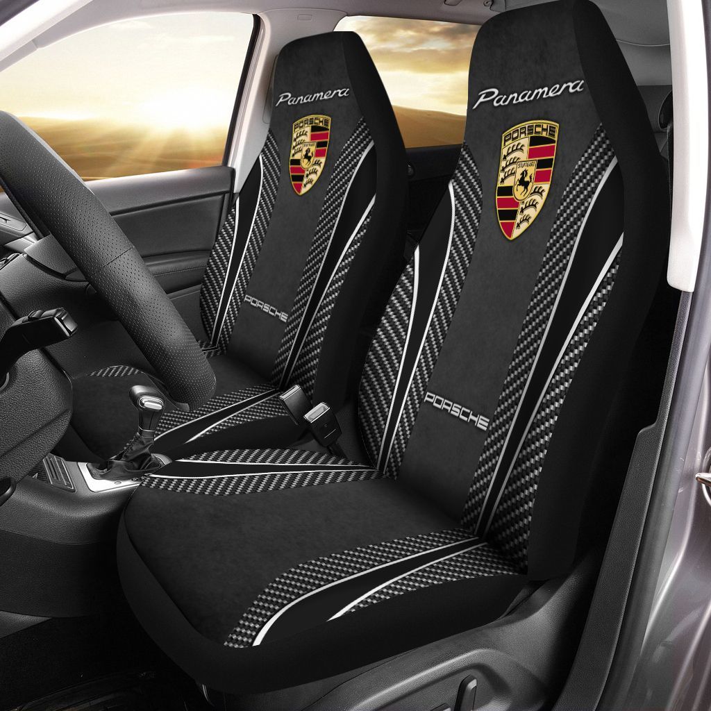 Porsche Panamera Lph Car Seat Cover (Set Of 2) Ver 2 (Black)