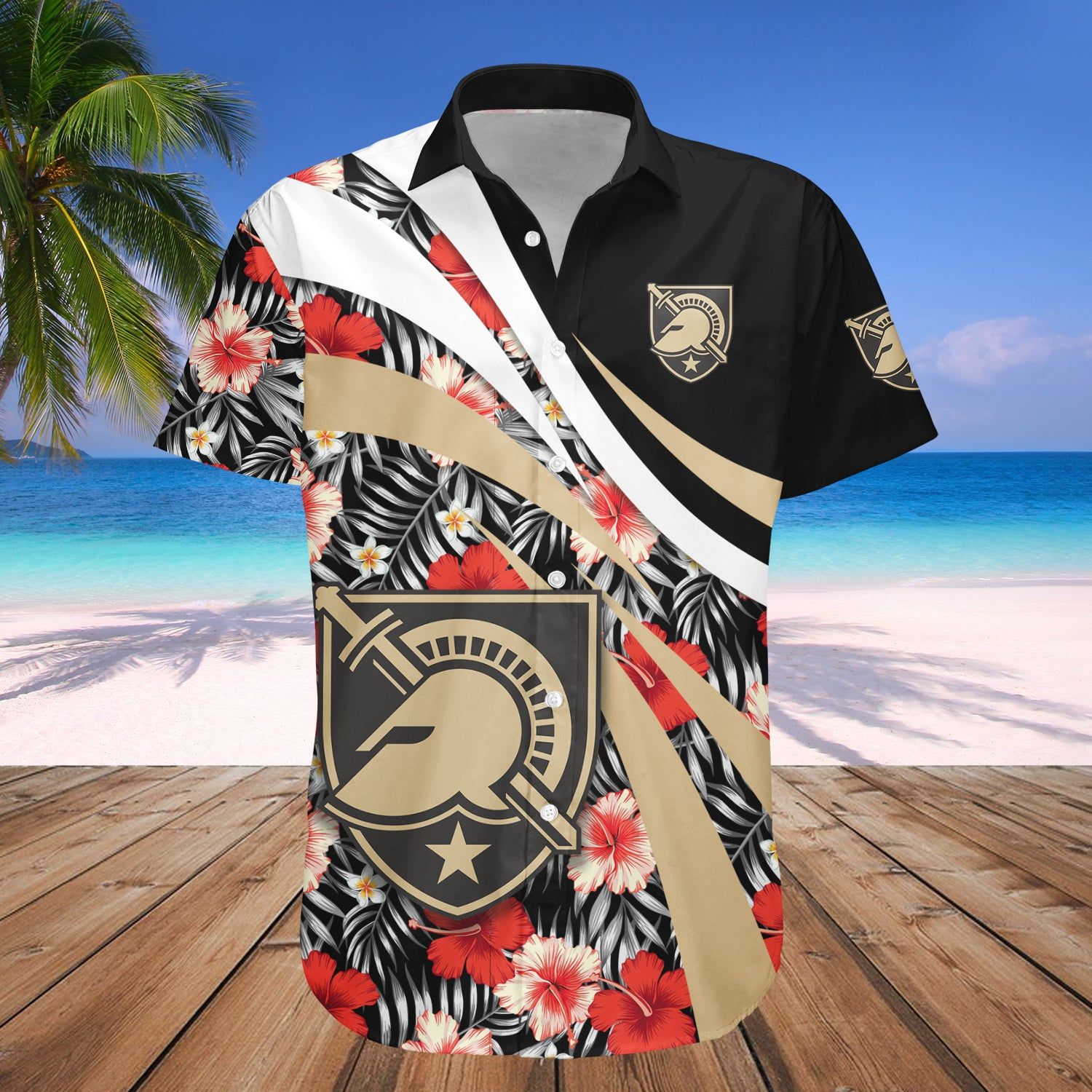 Army Black Knights Hawaii Shirt Hibiscus Sport Style – NCCA