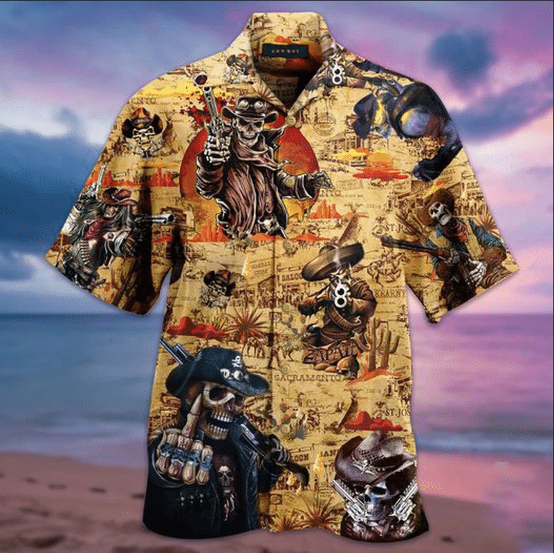 Amazing Vintage Cowboy Hawaii Shirt Unisex Adult Ha1881