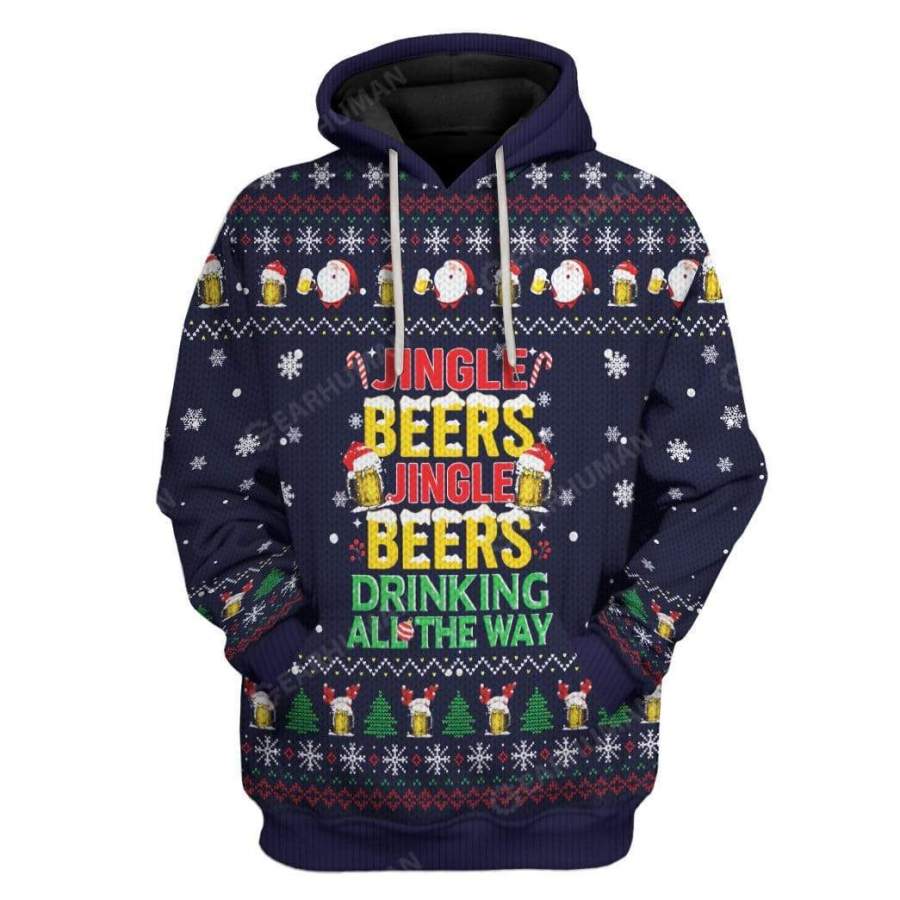 Ugly Christmas Jinger Beers Custom T-Shirts Hoodies Apparel