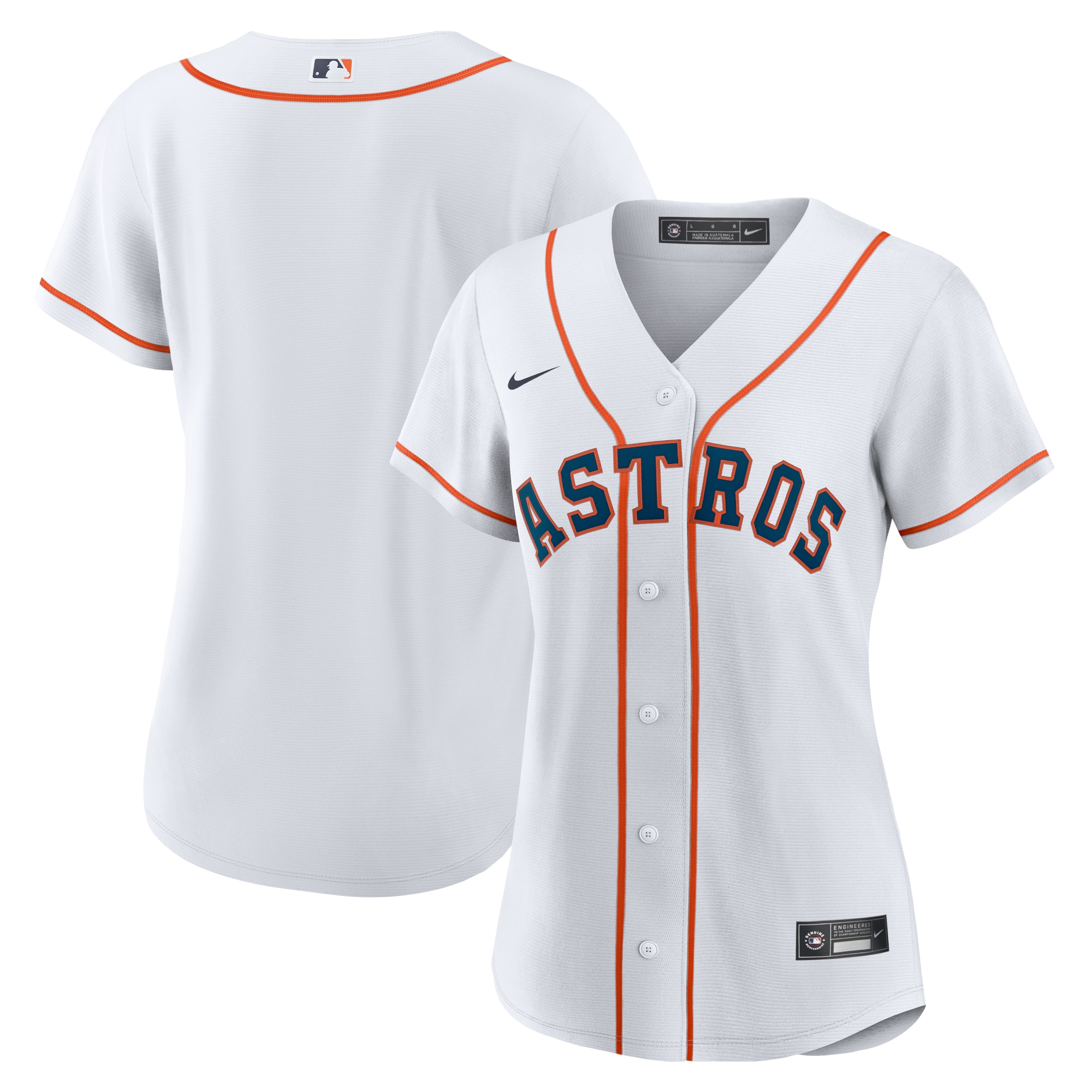 Houston Astros Women's Home Replica Team Jersey – White