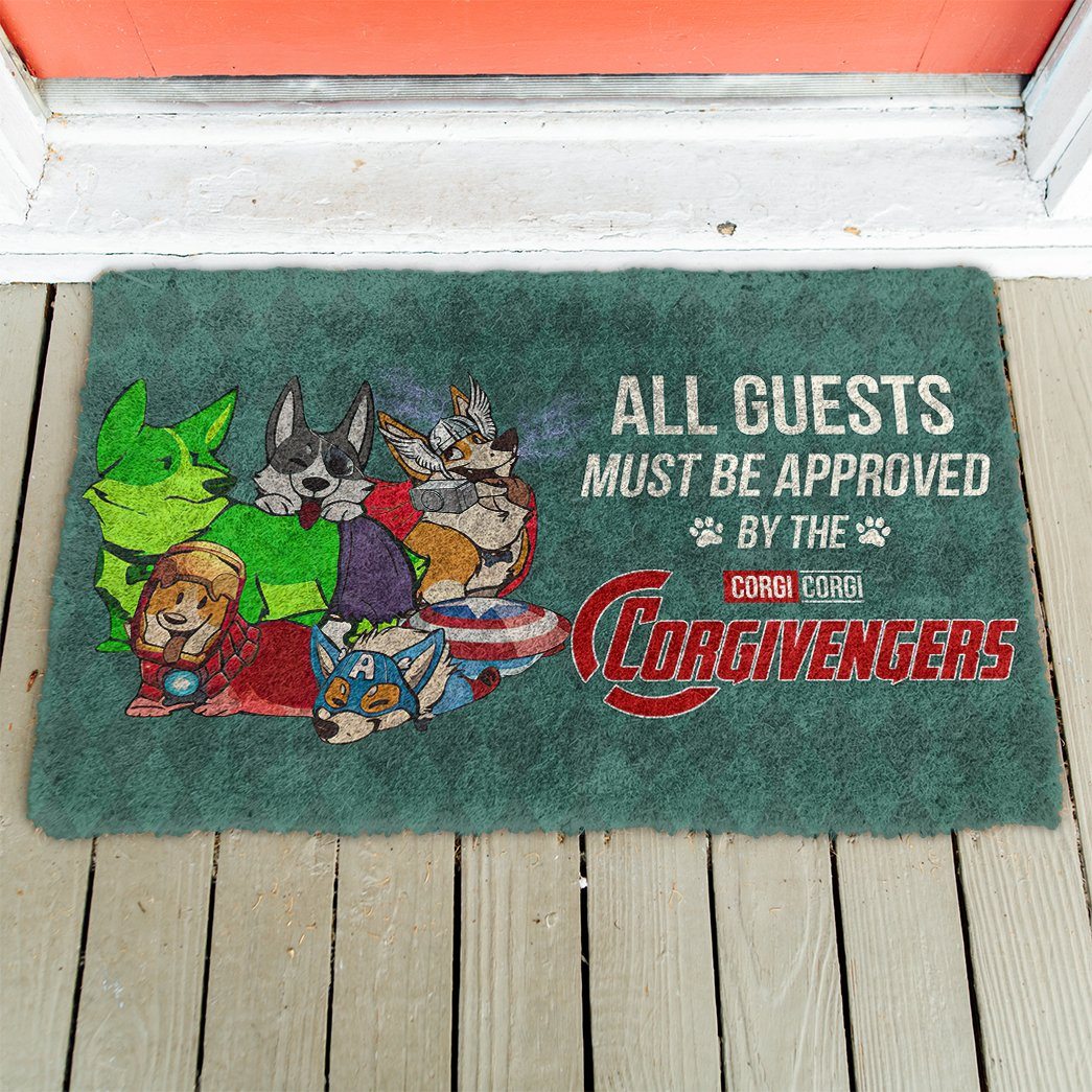 Gearhumans  Gearhuman 3D This House Protected By Corgi Doormat