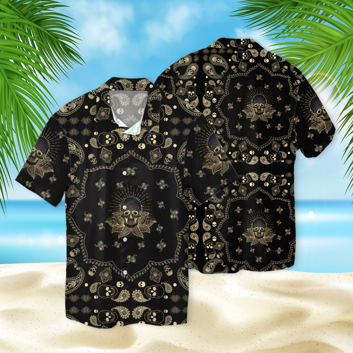 Skull Mandala Hawaii Shirt Ha93184