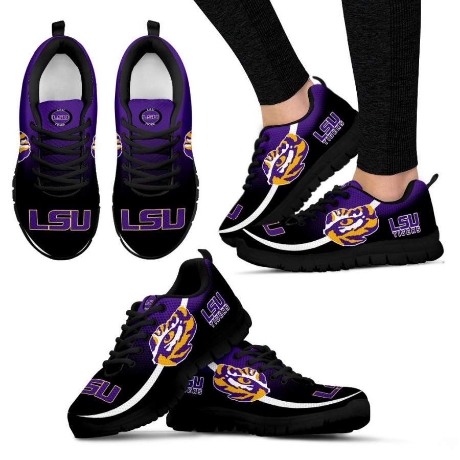 Mystery Straight Line Up LSU Tigers Sneakers – Bingo Clothes