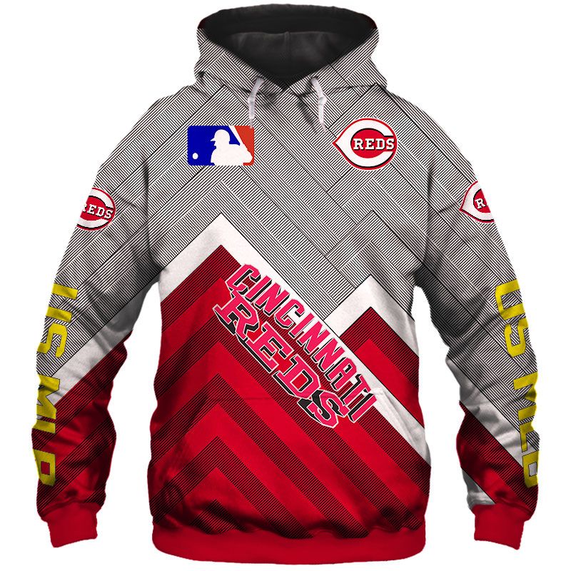 Cincinnati Reds Pullover And Zippered Hoodies 3D Graphic Printed 3D Hoodie All Over Print Hoodie For Men For Women