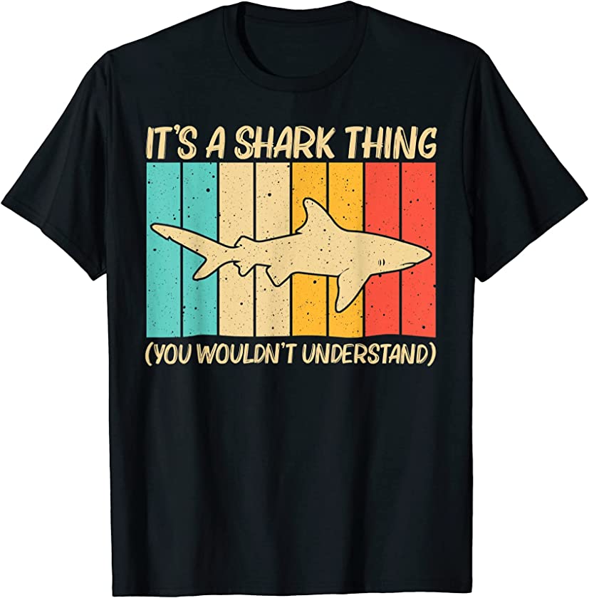 Cool Shark Design For Men Women Shark Ocean Animal Lovers T-Shirt