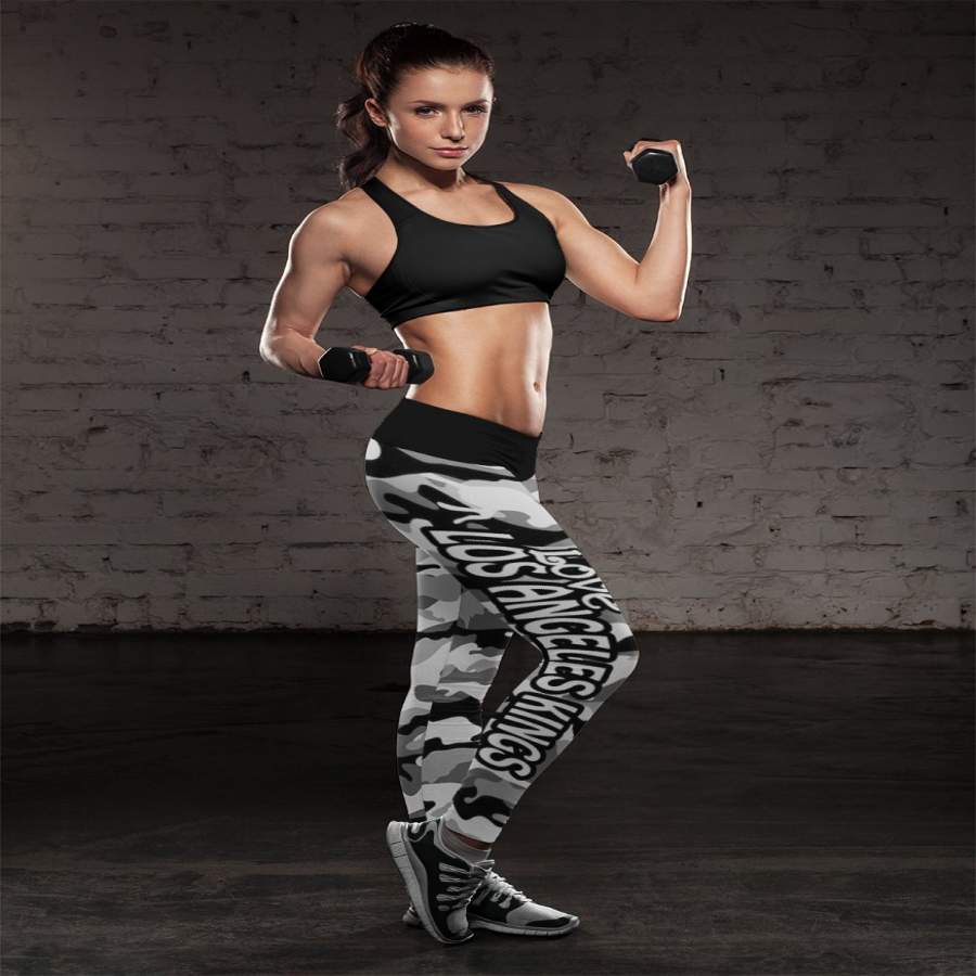 Camo Sporty Trending Fashion Fabulous Los Angeles Kings Leggings