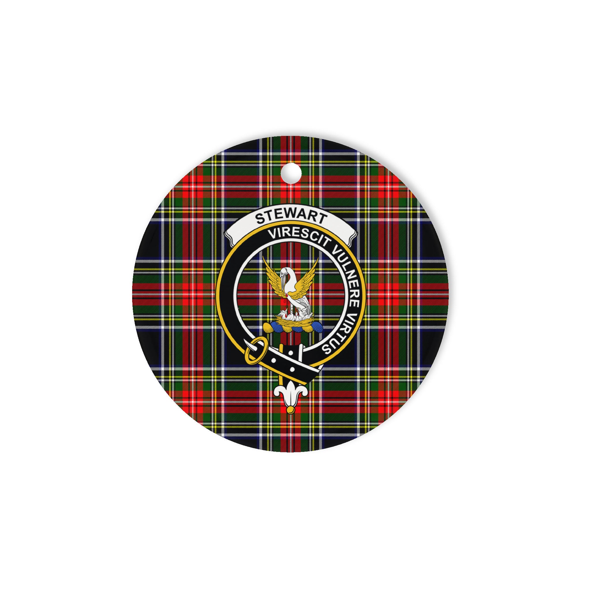 Stewart High Stewards Scottish Clan Plaid Ornament Gift. Christmas Tree Ornament Stewart High Stewards Clan Tartan Ornament Great Christmas Ornaments Gift