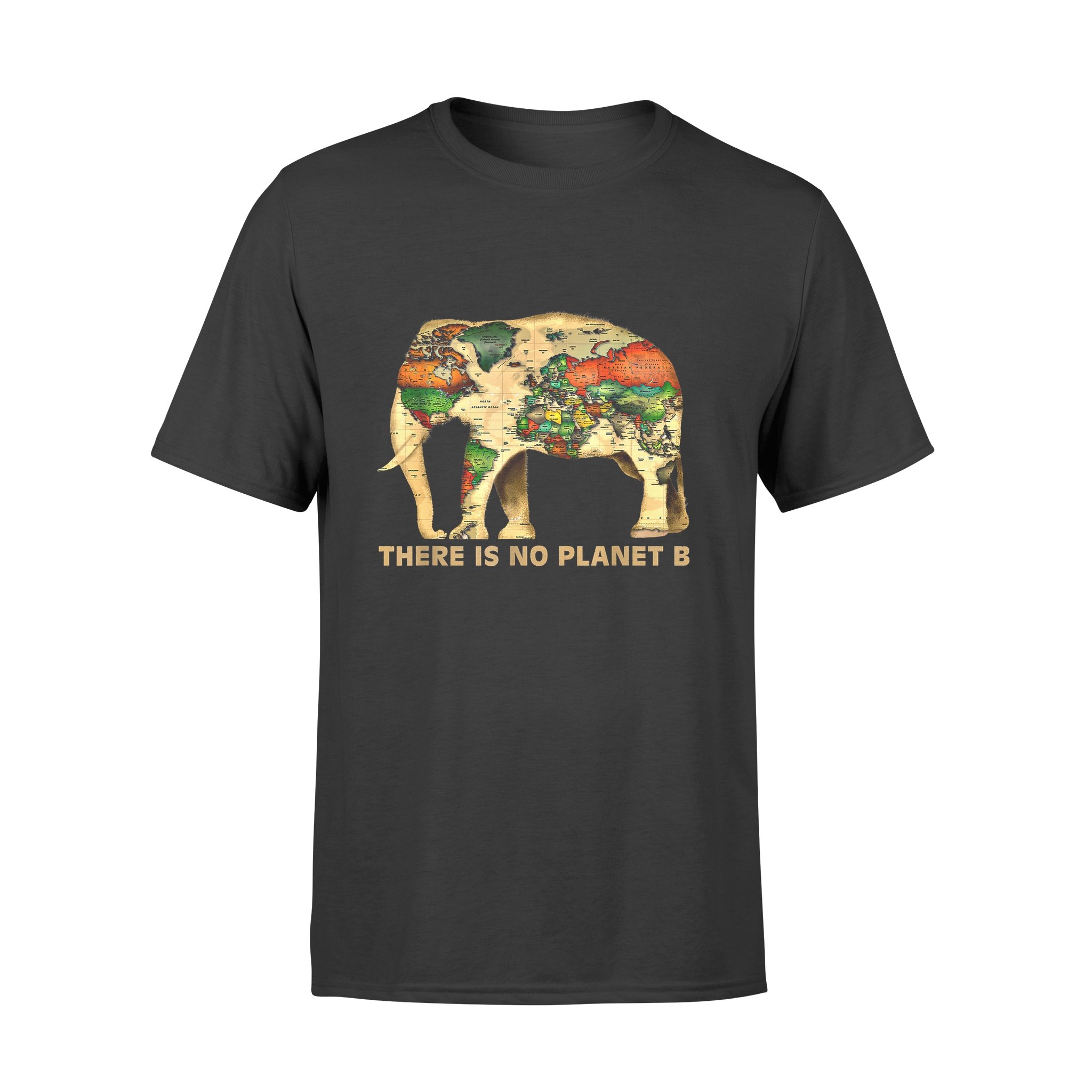 Animals Gift Idea – There Is No Planet B Elephant For Animals Lovers – Standard T-shirt