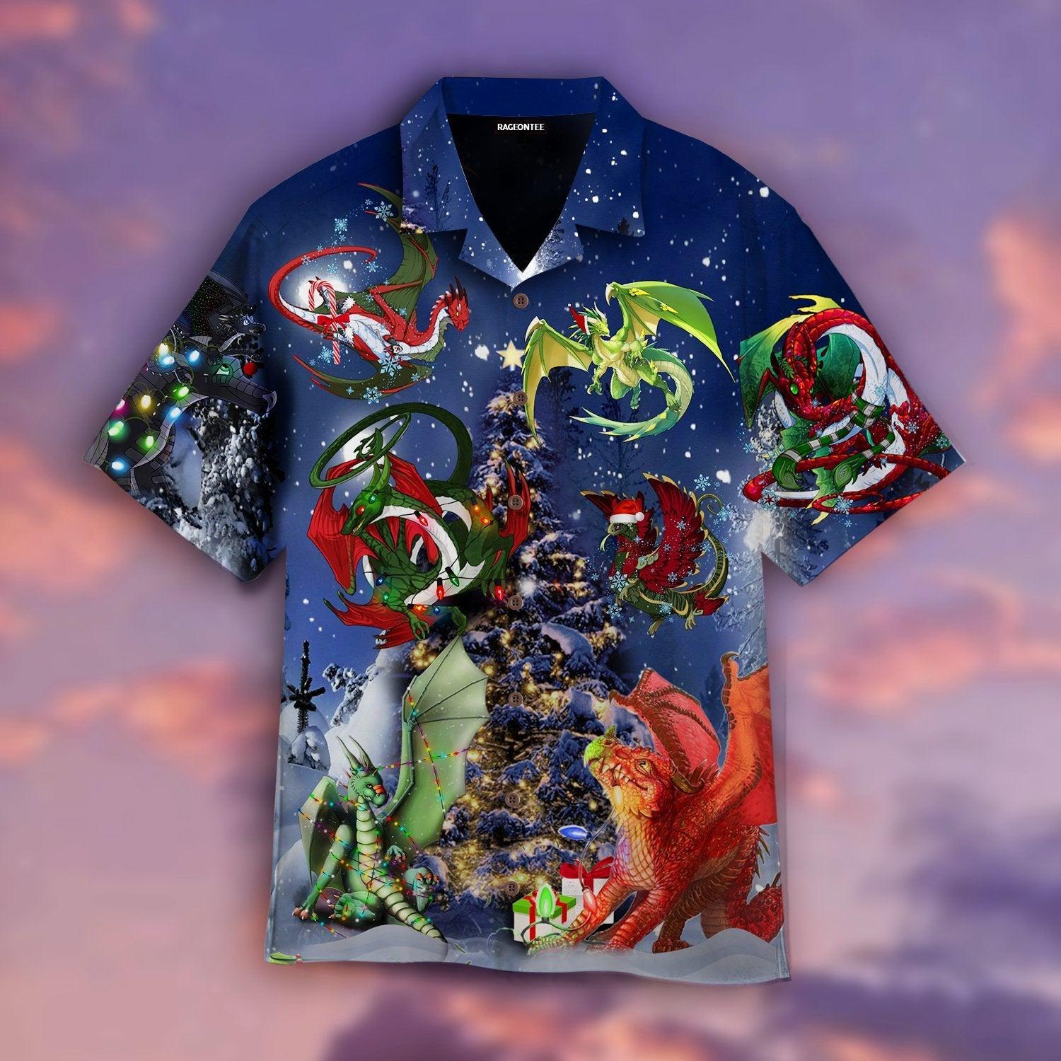 Christmas Dragon Family Reunion Hawaii Shirt For Men Women Ha3797