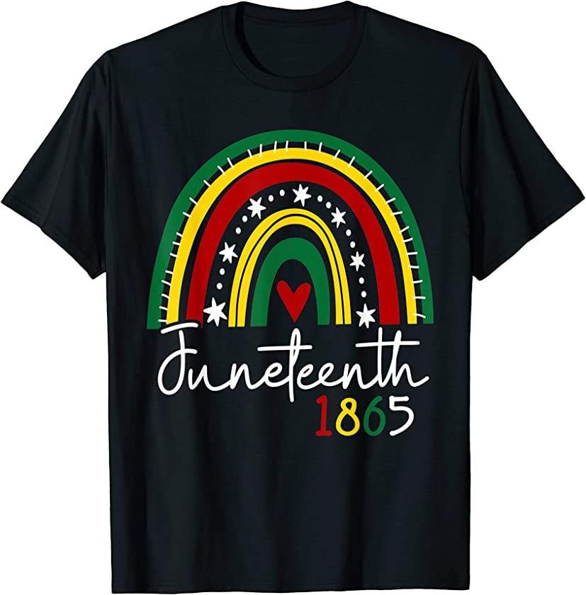 Rainbow Black African American Black Lives T-Shirt