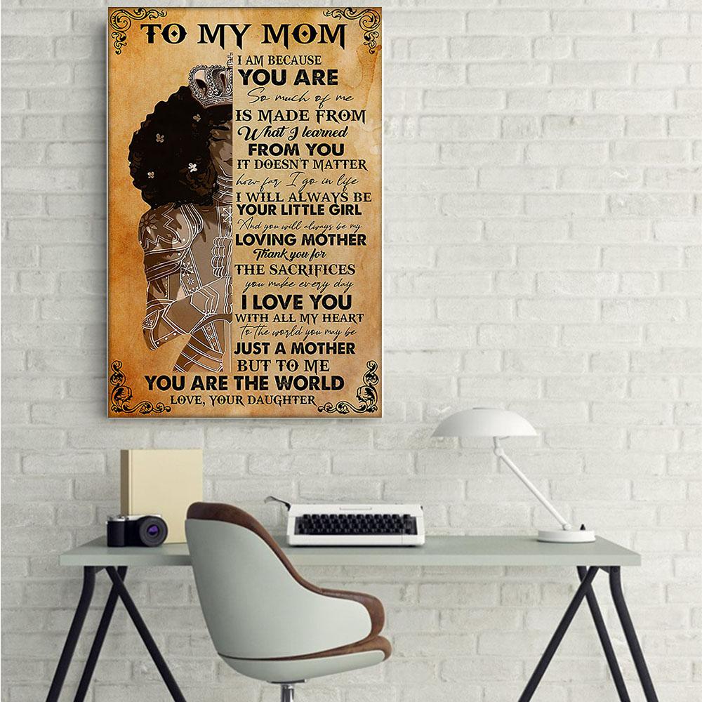 South Africa Canvas Prints Trendy African American Poster Print Afro Queen African King Alluring Minimalist Wall Art