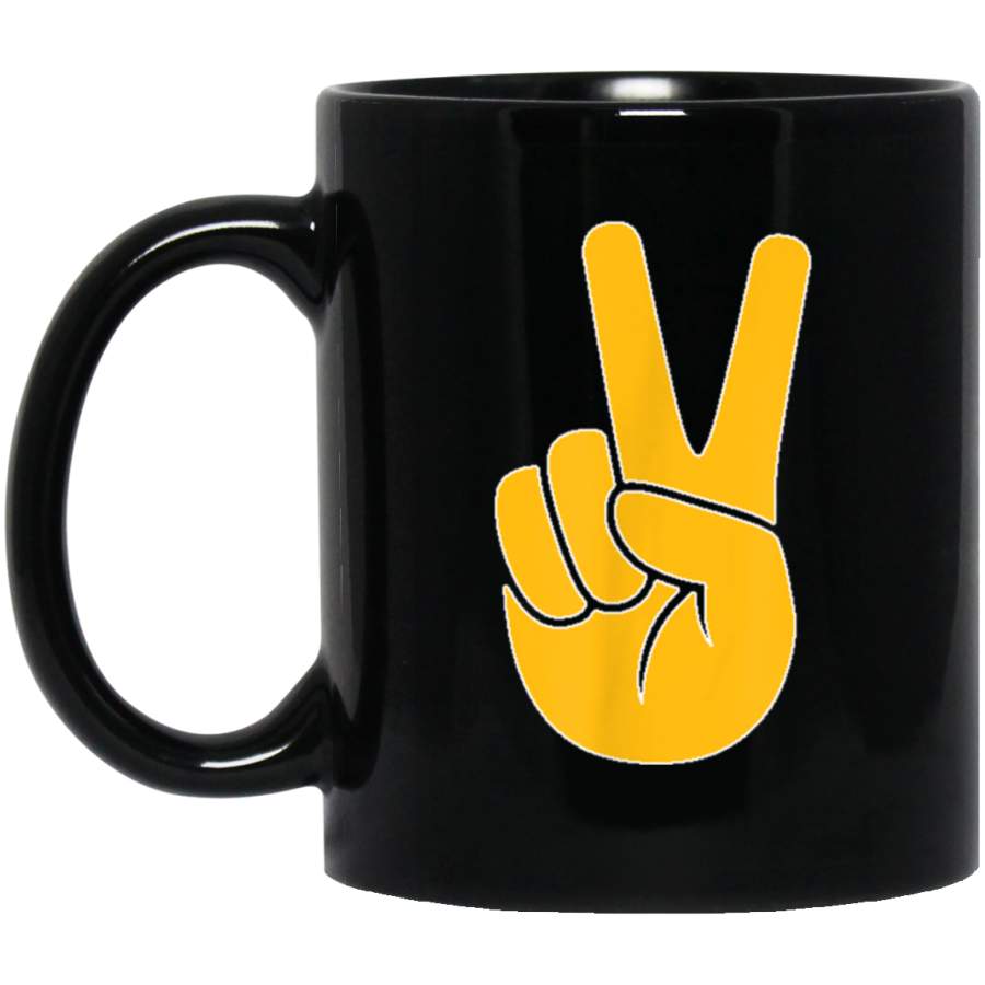 Kansas City Football Peace Sign Touchdown Fan Mug