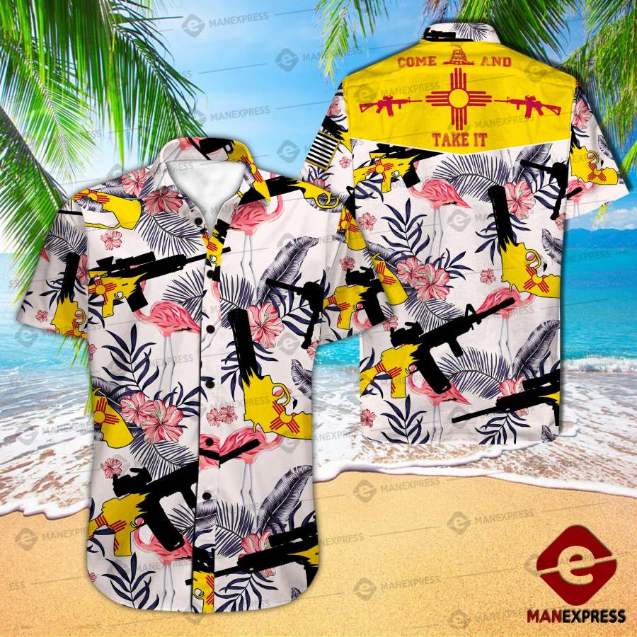 New Mexico United Patriot Three Percenter Hawaiian Shirt Ha102823