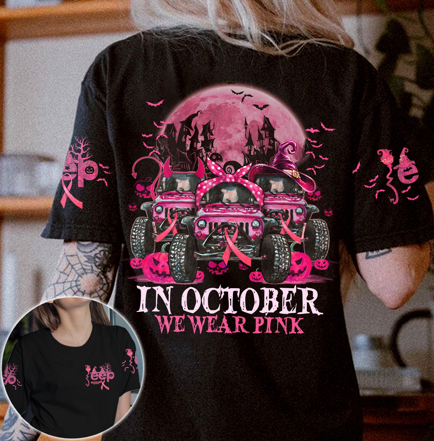 3 Jps Moon Halloween Breast Cancer All Over Print – Ty0408213Ki