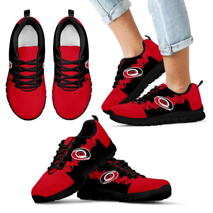 Doodle Line Amazing Carolina Hurricanes Sneakers V1