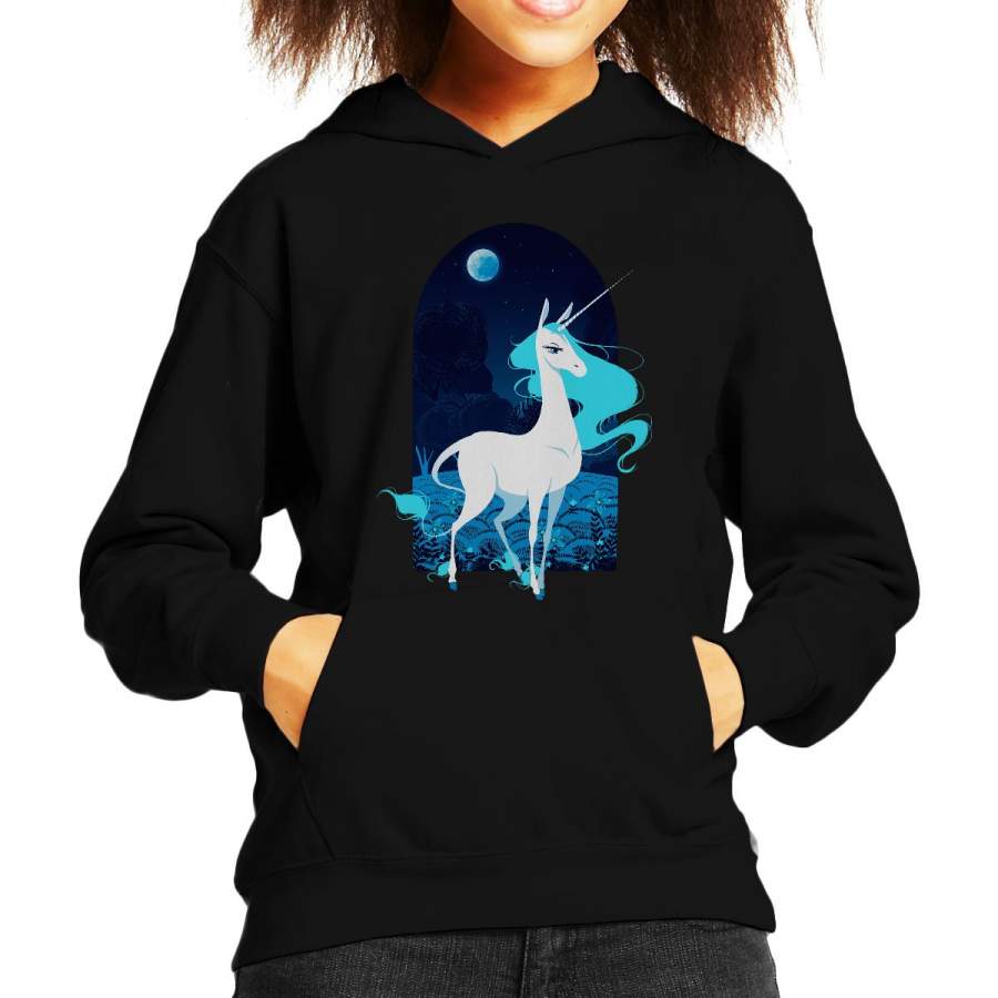 Amalthea Greek Mythology The Last Unicorn Kid’s Hooded Sweatshirt