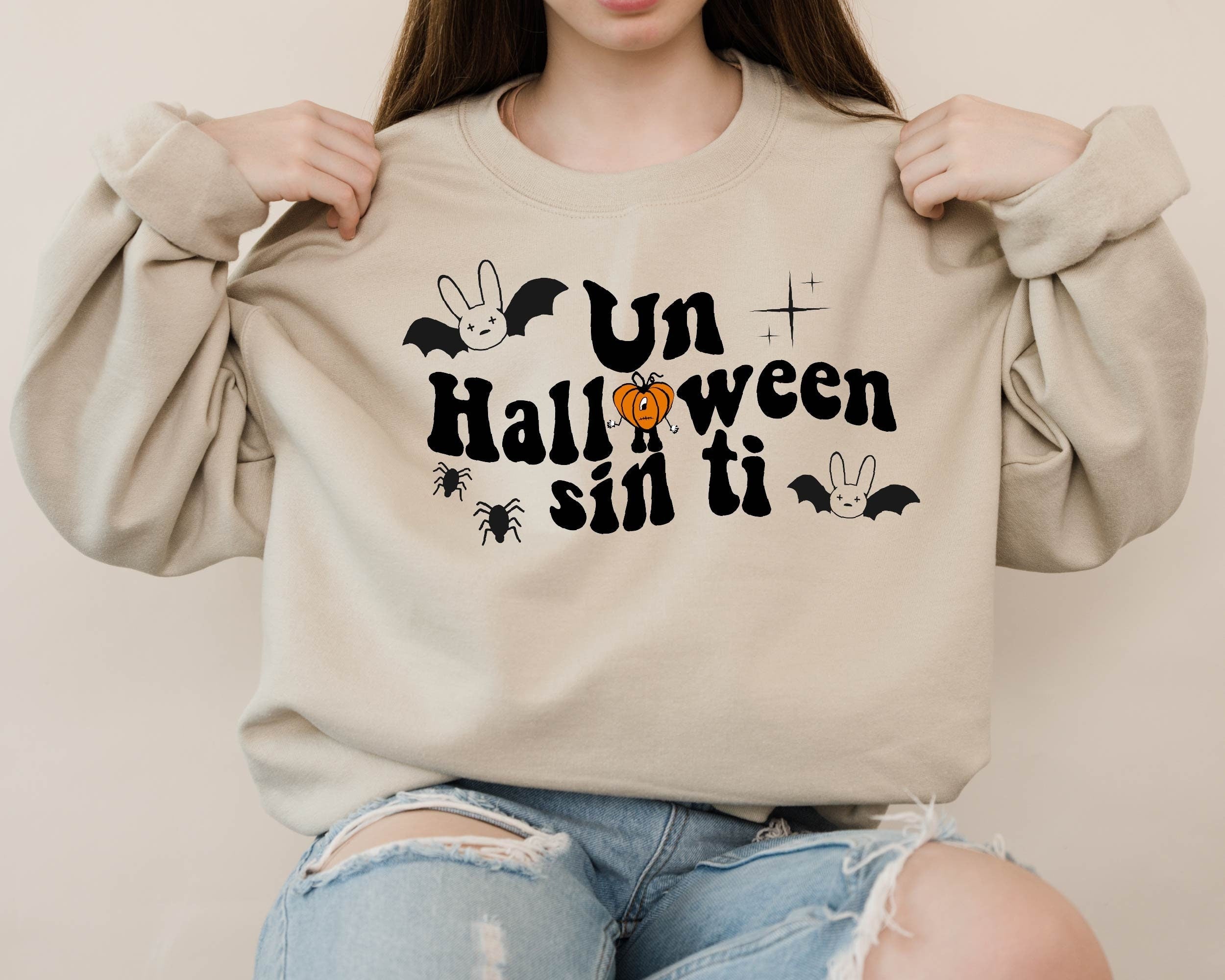 Un Halloween Sin Ti Bat Bunny Combo Shirts 2D