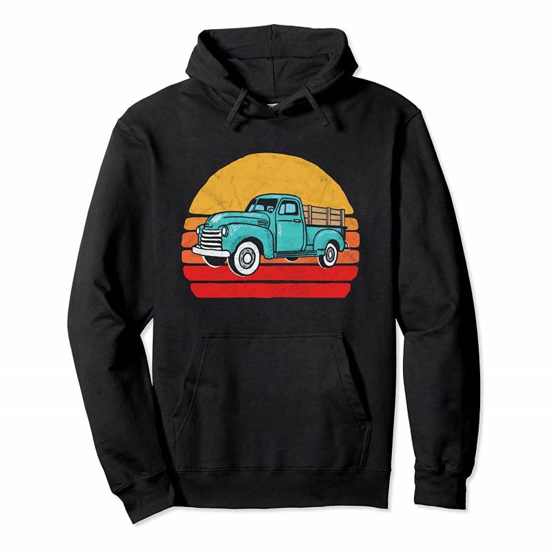 Sweet Retro Farm Truck Vintage 80’s Sun Minimalist Farming Pullover Hoodie, T Shirt, Sweatshirt