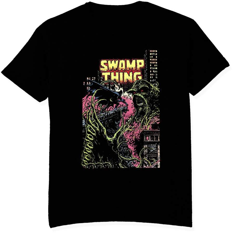 Swamp Thing Fashion Casual T-Shirt Men’S Round Neck Short Sleeve Movie Poster Printed Top Size S-3Xl