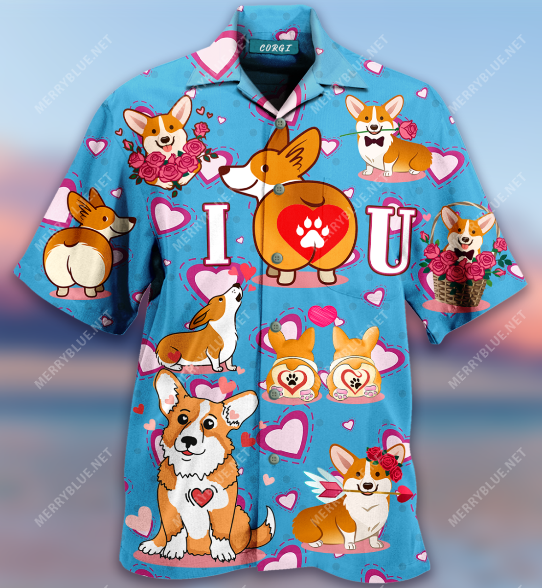 Corgi Happy Day Hawaii Shirt Ha63097