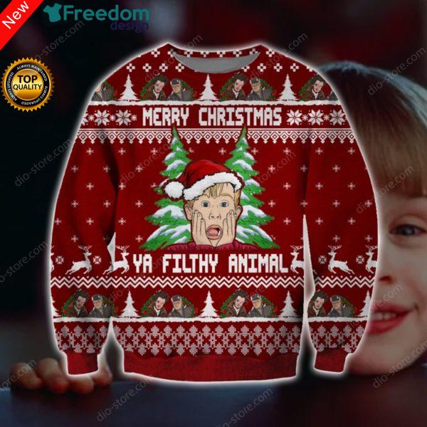 Ya Filthy Animal Knitting 3D All Over Print Christmas Sweater