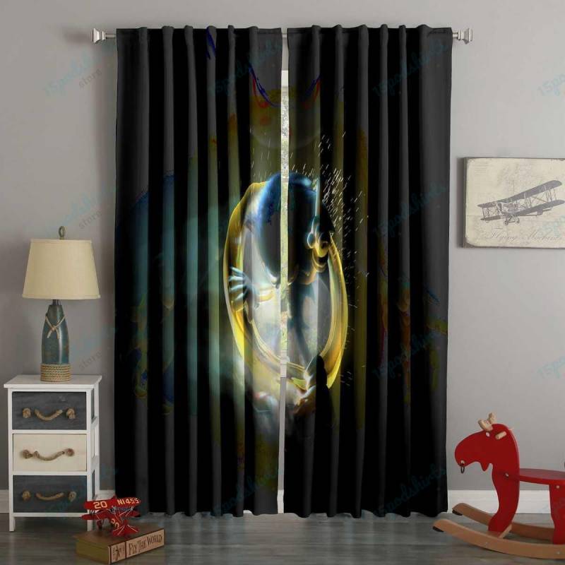 3D Printed Sonic the Hedgehog Style Custom Living Room Curtains