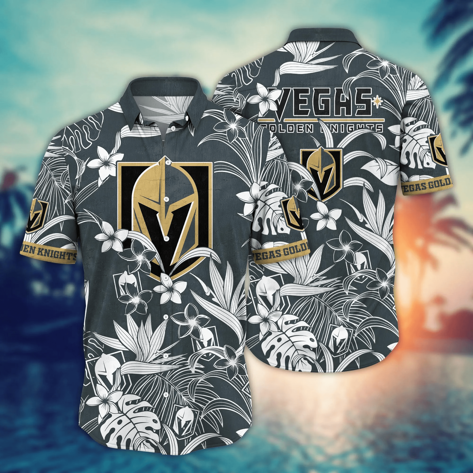 Vegas Golden Knights Nhl Hawaiian Shirt Tanningtime Aloha Shirt