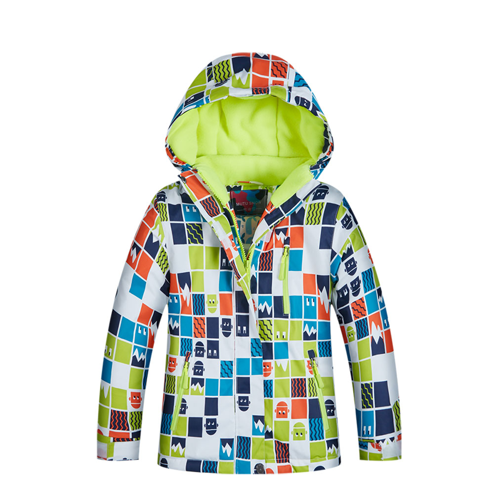 Snow Jacket Children’s Brands New High Quality for Child Windproof Waterproof Warm Winter Boy Ski and Snowboard Jacket Colourful alx