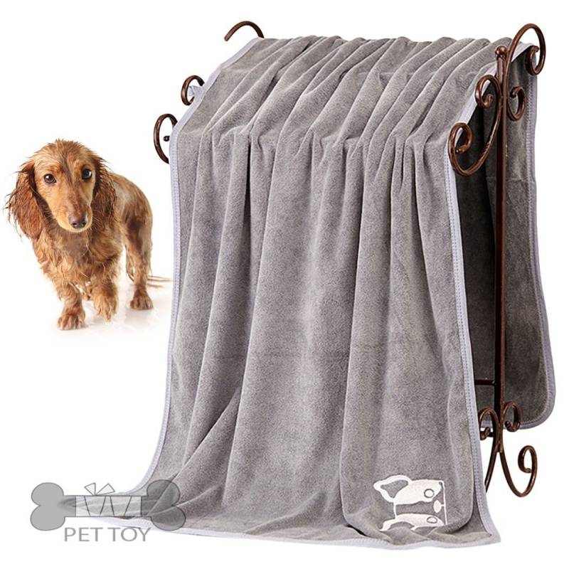 Dog Cat Puppy Towel Microfiber Strong Absorbing Water Bath Pet Towel Dry Hair Dog Towels Blanket Mattress 1pcs