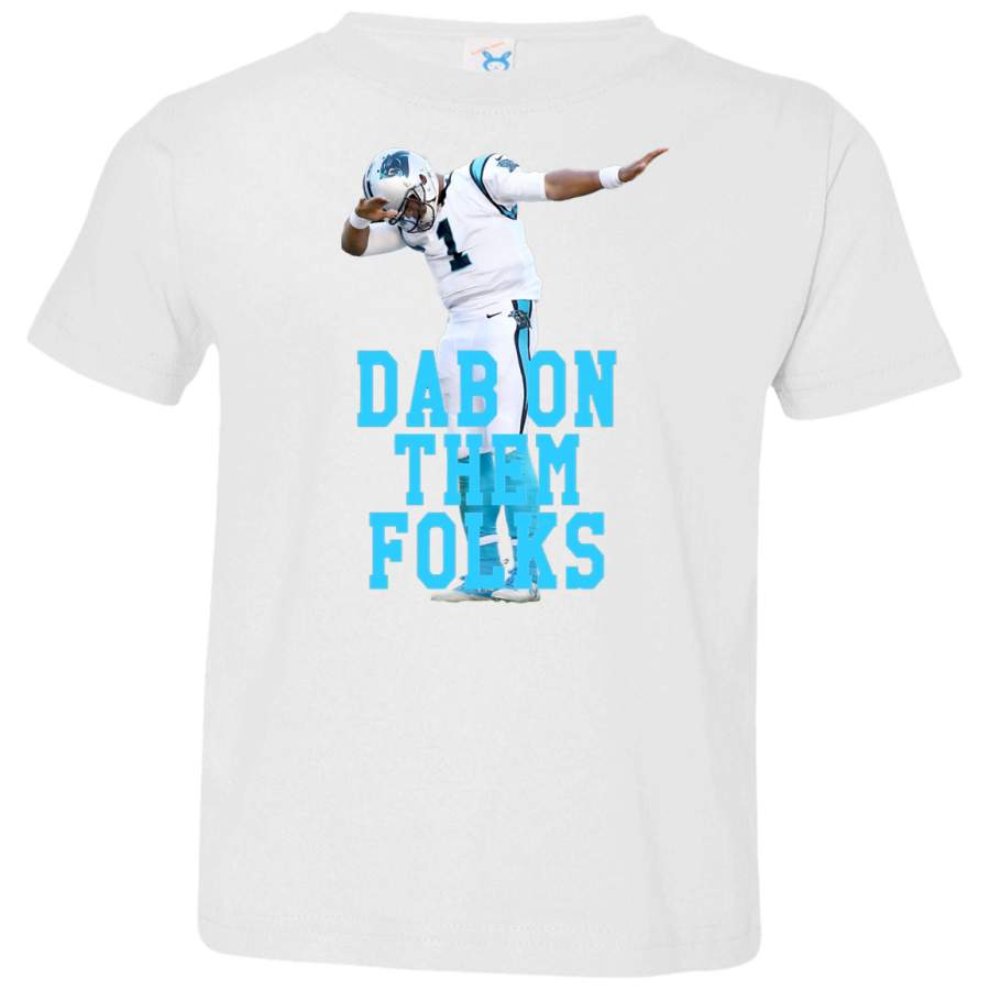 AGR Cam Newton – Dab On Them Folks Toddler Jersey T-Shirt