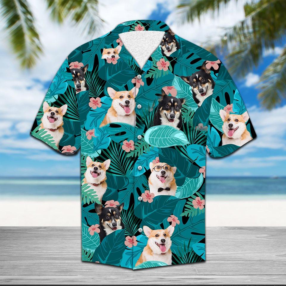 Corgi Hawaiian Shirt Ha108879