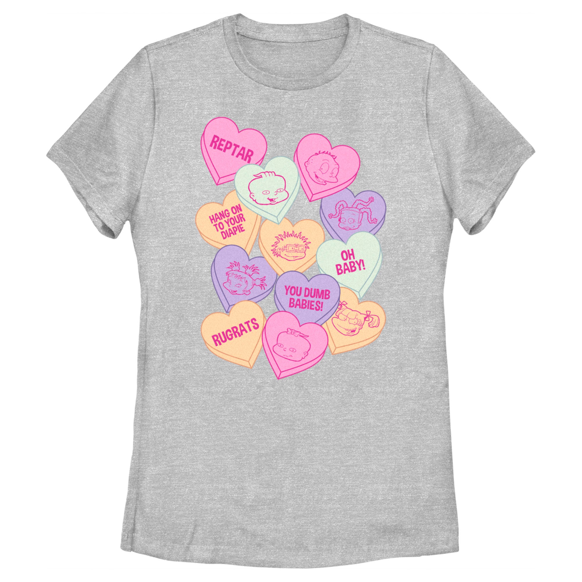 Women’S Rugrats Candy Hearts T-Shirt