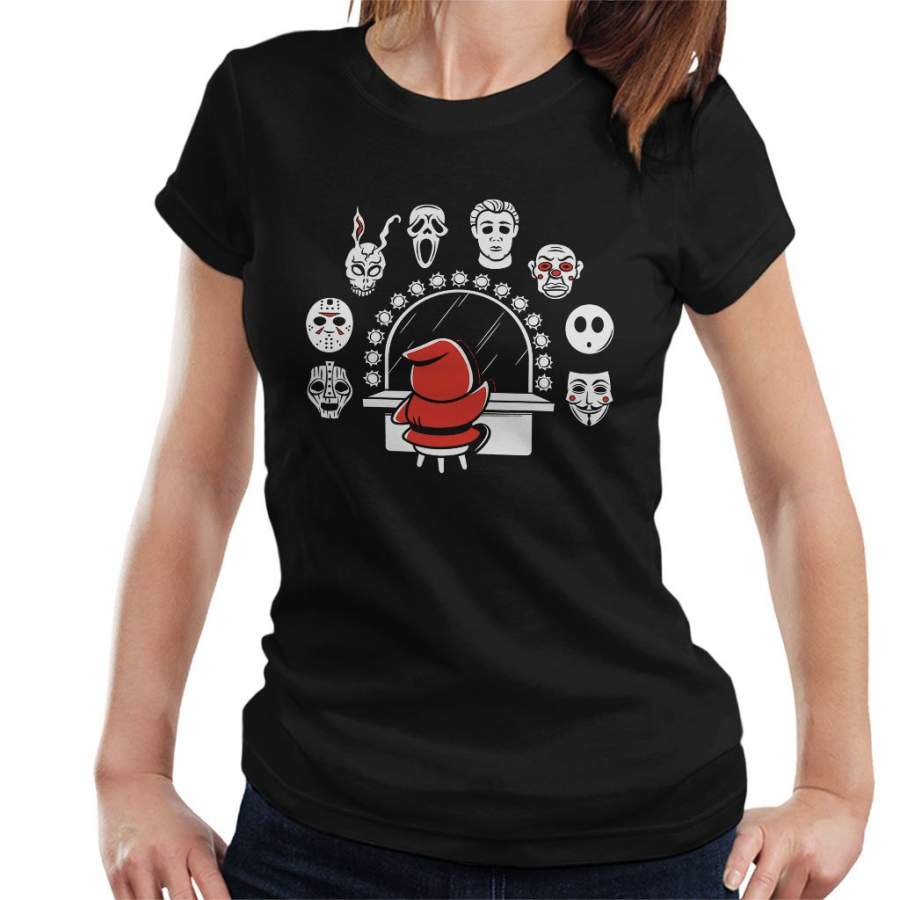 Super Mario Shy Guy Iconic Horror Masks Women’s T-Shirt