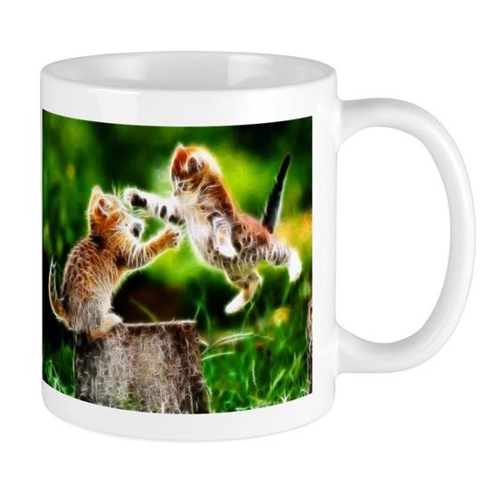 Kung Fu Kittens Fractal Mug