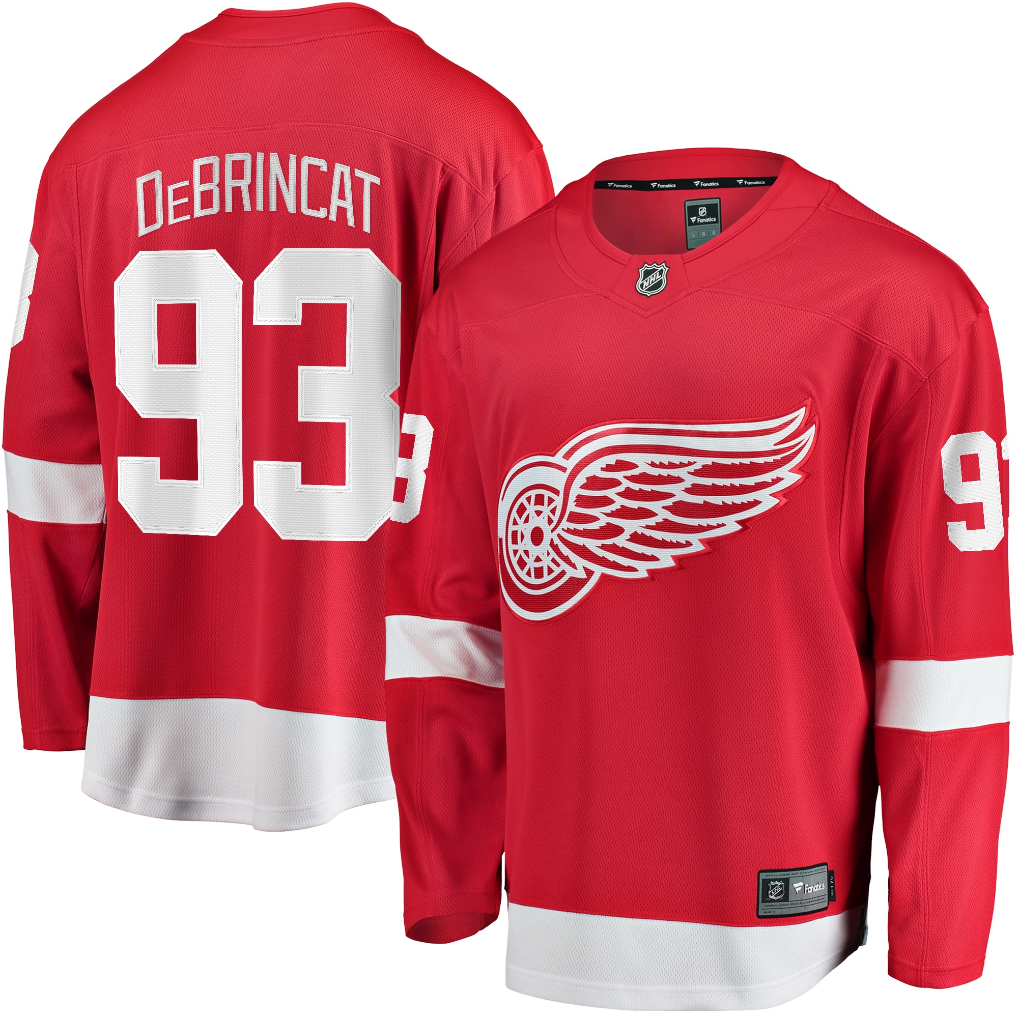 Alex DeBrincat Detroit Red Wings Branded Home Breakaway Jersey – Red