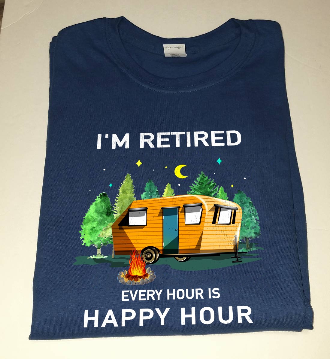 Camping I’m Retired Every Hour Is Happy Hour Standard Men T-shirt