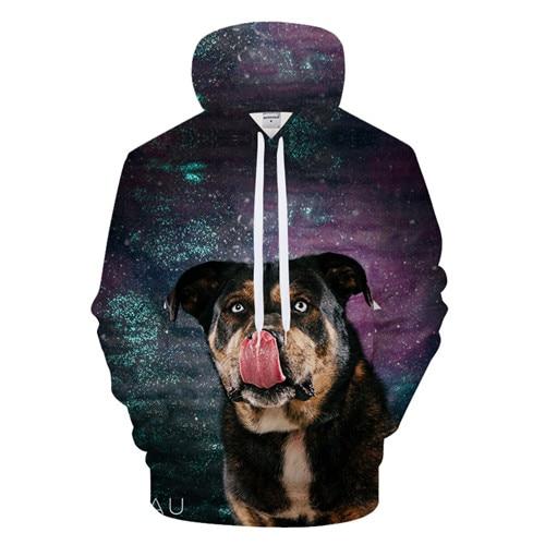 Licking Tongue Dog Hoodie