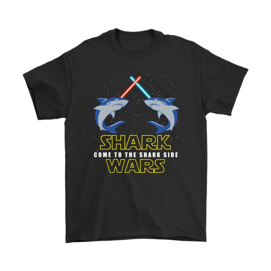 Shark Wars Come To The Shark Side Sharks With Lightsaber Shirts